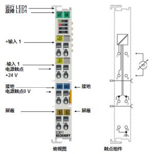 BECKHOFF模擬量輸入端子模塊 EL3011/12，EL3111/12