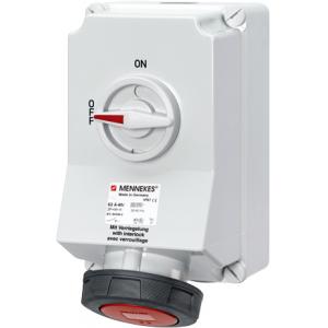 Mennekes 工業(yè)插座 DUO 63A4P 6H400V IP67，5110A