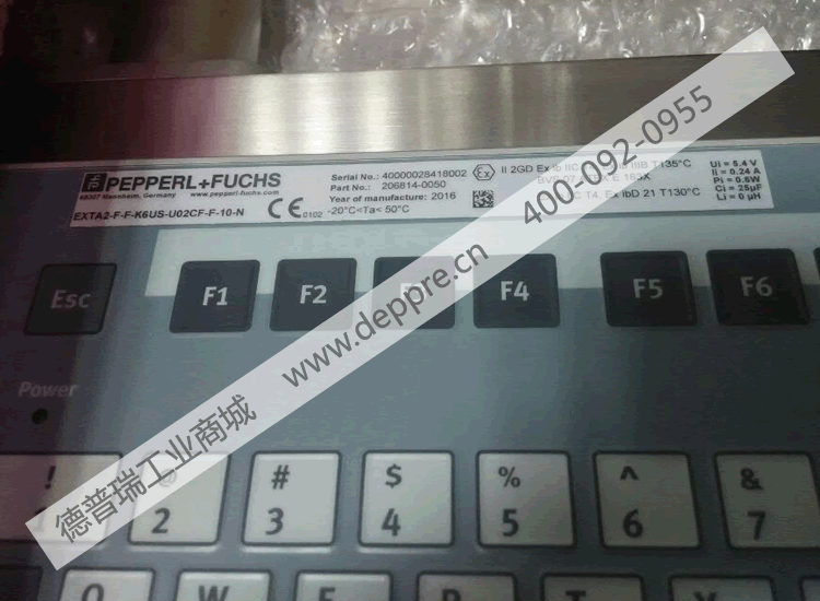 PEPPERL+FUCHS工業(yè)計算機鍵盤EXTA2-F-F-K6US-U02CF-F-10-N