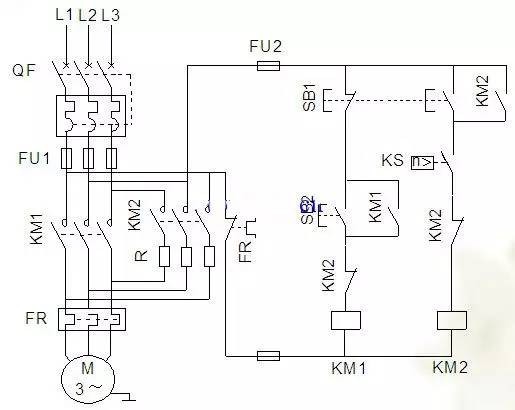 單向反接制動(dòng)控制電路